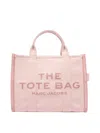 Marc Jacobs The Jacquard Small Tote Rose Handbag In Nude & Neutrals
