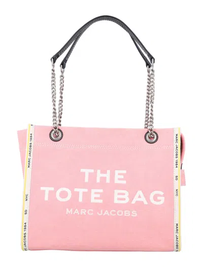 Marc Jacobs The Denim Chain Crossbody Tote Bag In Pink