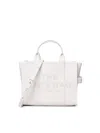 Marc Jacobs The Medium Logo Tote Bag In White