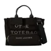 Marc Jacobs Black Cotton The Medium Tote In Black