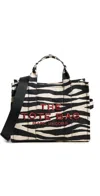Marc Jacobs The Medium Tote Animalier Tote Bag In Black/white