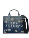 Marc Jacobs The Medium Tote Cotton Tote In Blue