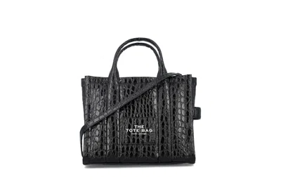 Pre-owned Marc Jacobs The Medium Tote Crocco Black