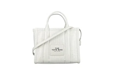 Pre-owned Marc Jacobs The Medium Tote Crocco Ivory