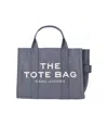 Marc Jacobs The Medium Tote Denim Blue Handbag In Gray