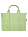 Marc Jacobs The Leather Small Tote Bag Peppermint In Green