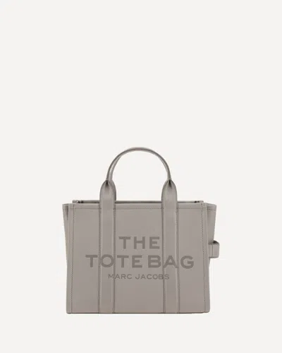 Marc Jacobs The Leather Medium Tote Bag In Gray