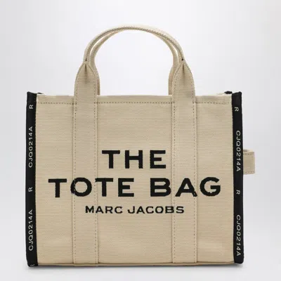 Marc Jacobs The Medium Tote Handbag Handbag In Sand-coloured Jacquard In Yellow