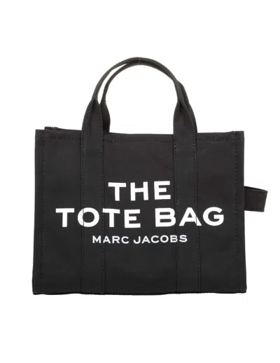 Marc Jacobs Tote Bag With Top Handles And Detachable Strap In Black