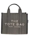 Marc Jacobs Medium Jacquard Tote Bag With Embroidered Monogram In Multi
