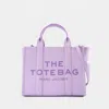 Marc Jacobs The Leather Medium Tote Bag In Purple
