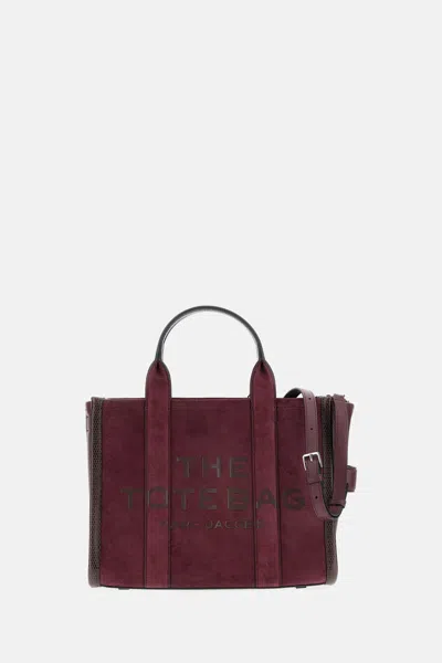 Marc Jacobs The Medium Tote Suede In Purple
