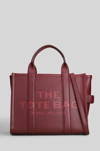 Marc Jacobs The Medium Tote Tote In Bordeaux Leather In Burgundy