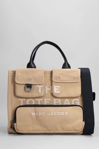 Marc Jacobs The Medium Tote Tote In Camel Cotton In Brown