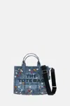 Marc Jacobs Medium Tote Bag Embroidered Design In Blue