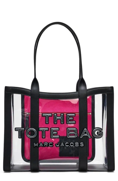 Marc Jacobs Women's The Medium Clear Tote Bag In Black