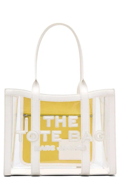 Marc Jacobs The Medium Transparent Tote In White