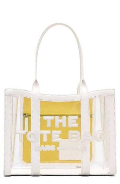 Marc Jacobs White 'the Clear Medium' Tote