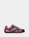 Marc Jacobs The 72 Spring Sneakers Raspberry Pink Multi In Animal Print