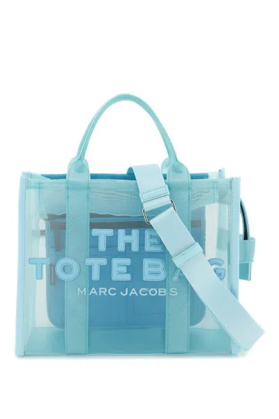 Marc Jacobs The Mesh Medium Tote Bag In Azzurro