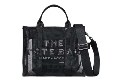 Pre-owned Marc Jacobs The Mesh Medium Tote Bag Blackout