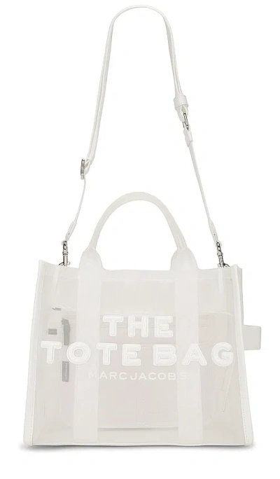 Marc Jacobs The Mesh Medium Tote Bag In White