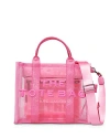 Marc Jacobs The Mesh Medium Tote In Candy Pink/nickel