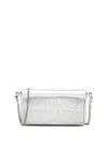 MARC JACOBS THE METALLIC CHAIN MINI WOMAN SILVER IN LEATHER