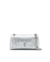Marc Jacobs The Metallic Dual Chain Mini Bag Silver In 040