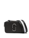 Marc Jacobs The Metallic Glitter Snapshot Camera Bag In Black