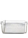 Marc Jacobs Metallic Silver Leather Foldover Bag With Chain-link Strap