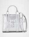 Marc Jacobs The Metallic Leather Tote Bag In Metallic Silver