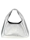 Marc Jacobs Silver The Mini Metallic Sack Bag In Silver