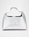 Marc Jacobs The Metallic Leather Mini Sack Bag In Silver