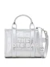 Marc Jacobs The Metallic Leather Tote Bag In Argento