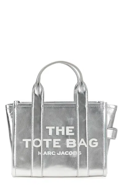 MARC JACOBS MARC JACOBS 'THE METALLIC LEATHER SMALL TOTE' HANDBAG