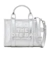 Marc Jacobs The Metallic Leather Tote Bag In White