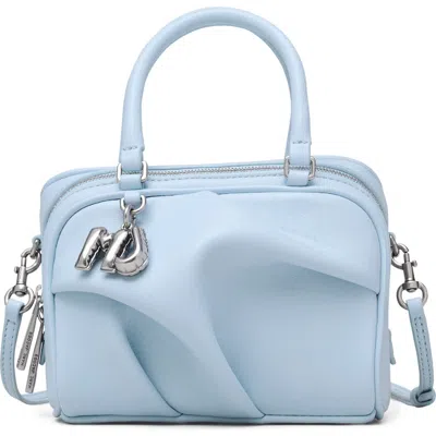 Marc Jacobs The Micro Bauletto Leather Top Handle Bag In Blue