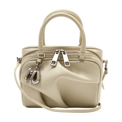 Marc Jacobs The Micro Bauletto Purse -  - Leather - White In Red
