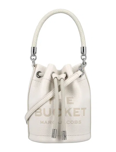Marc Jacobs The Micro Bucket Bag In Cotton Silver