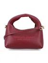 Marc Jacobs The Micro Crossbody Sack Bag In Full-grain Leather In Red