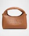 Marc Jacobs The Micro Grain Leather Crossbody Sack In Brown