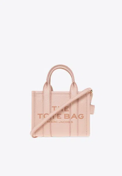 Marc Jacobs The Micro Leather Tote Bag In Pink
