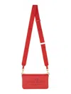 Marc Jacobs Textured Leather Mini Bag With Magnetic Closure In Red