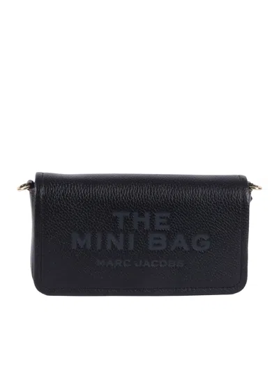 Marc Jacobs Mini Leather Shoulder Bag In Black