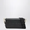 Marc Jacobs Mini Black Crossbody Bag With Engraved Logo In Metallic