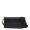 Marc Jacobs Mini Black Crossbody Bag With Engraved Logo In Black