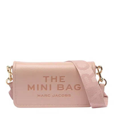Marc Jacobs The Mini Bag Shoulder Bag In Rose-pink Leather In Neutral