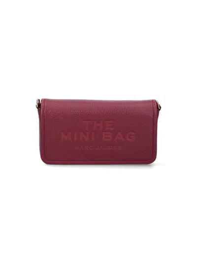 Marc Jacobs The Mini Bag Crossbody Bag In Burgundy