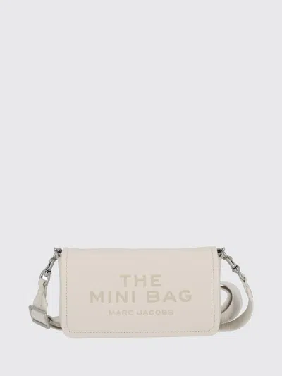 Marc Jacobs The Mini Bag Hammered Leather Mini Cross-body Bag In Neutral